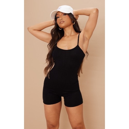 Ladies Playsuit- Black