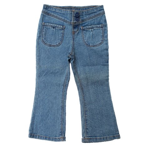 Girls Bootcut Jeans- Light Denim