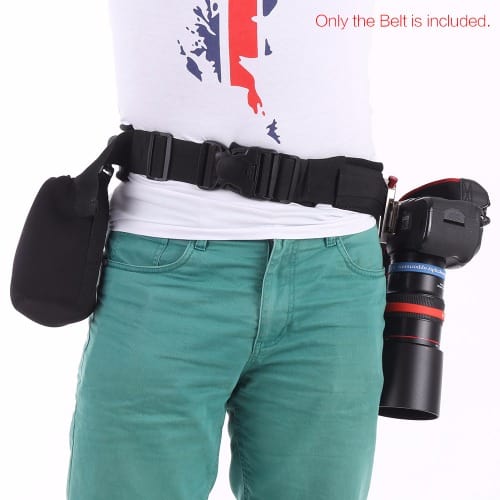 Adjustable Multi-functional DSLR Camera Padding Waist Strap Belt