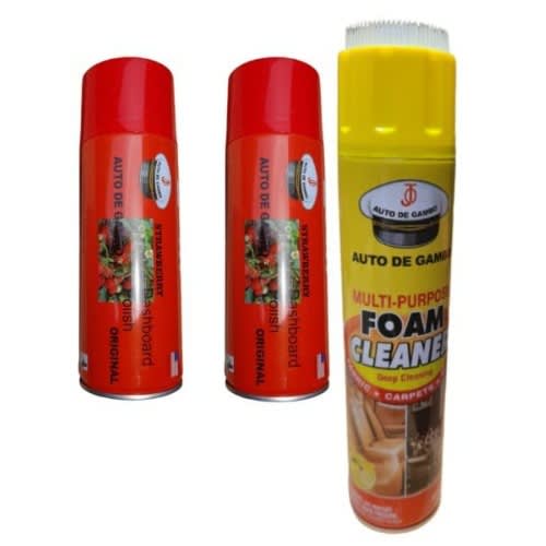 650ml Foam Cleaner + 400ml Dashboard Polish - 2pcs