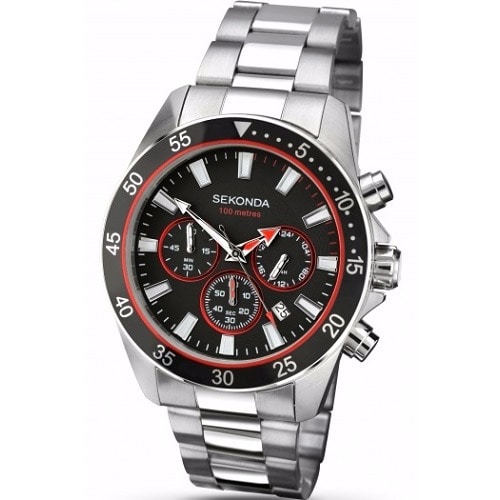 1088 Men's Black Dial Chronograph Bracelet Watch