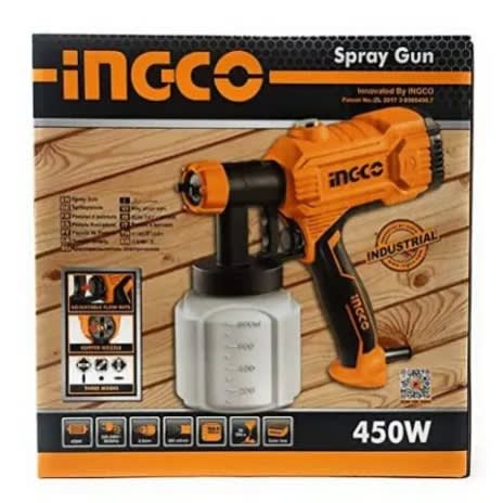 Ingco Electric Paint Spray Gun - 450W