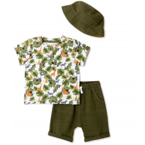 Wonder Nation Baby Boys T-shirt , Shorts & Hat Set