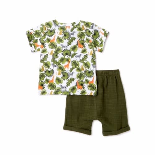 Wonder Nation Baby Boys T-shirt , Shorts & Hat Set