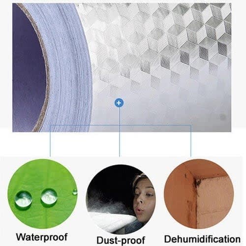 Self Adhesive Oil-Proof Waterproof Stickers Aluminum Foil - 61cm * 5m