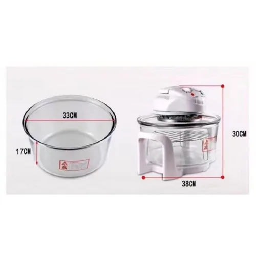 Halogen Oven Cooker & Air Fryer - 12L - 750W