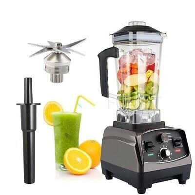 Heavy Duty Commercial Food Blender - 2L Bpa- Free Jug Professional Blender - 2200W -  Black