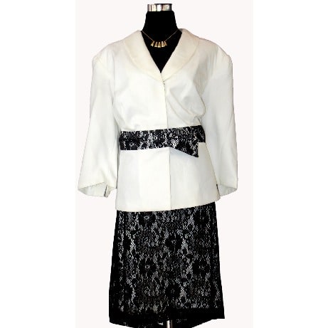 Isabella Lace Up Skirt Suit