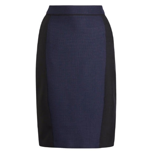 Colour Block Blue And Black Skirt