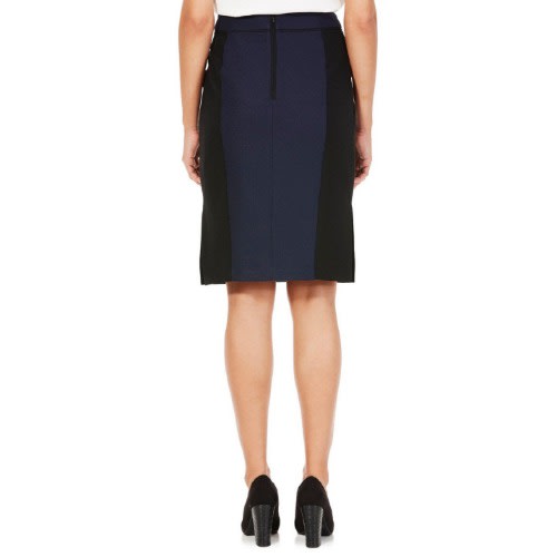 Colour Block Blue And Black Skirt