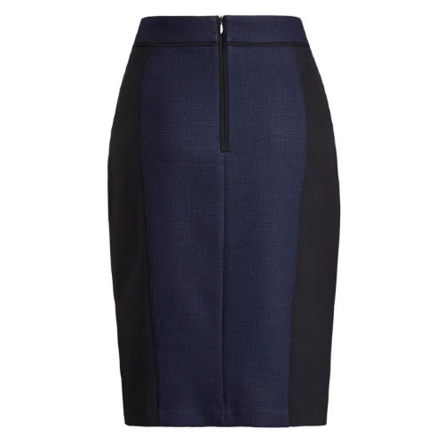 Colour Block Blue And Black Skirt