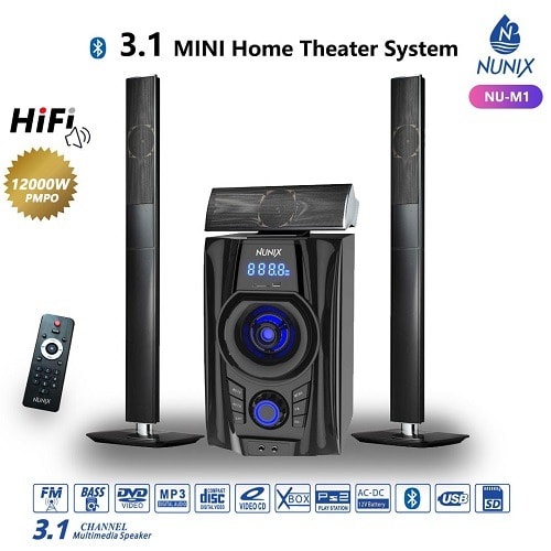 Nunix 3.1 Heavy Duty M1 Bluetooth Home Theater