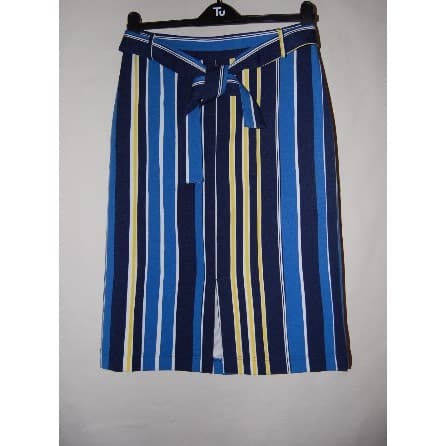 Striped Skirt - Blue & Yellow