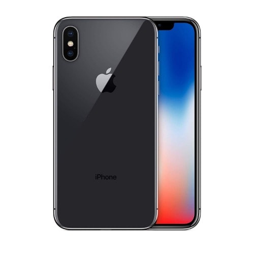 iPhone X - 256GB - Pouch - Screen Guide - Selfie Stick - Grey