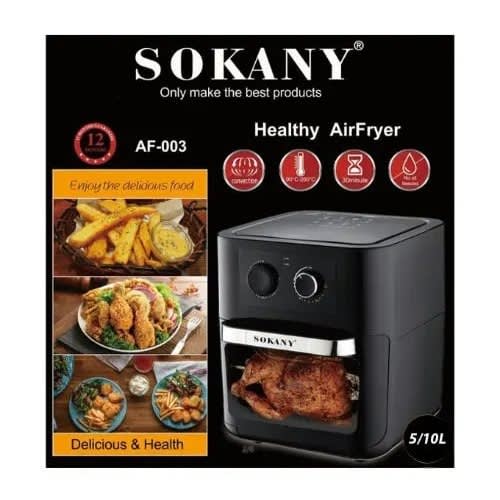 10ltr Large Capacity Air Fryer With Nonstick Pan