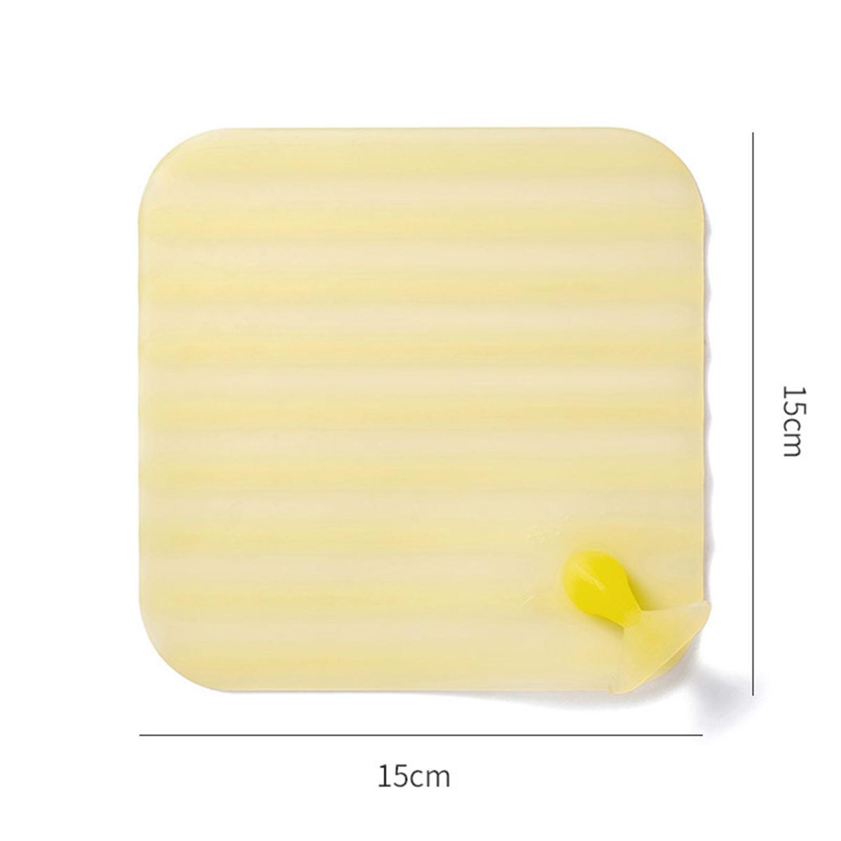 Tap Rinseable Drain Cover Whale Tail Shower Drain Cover Rubber Floor Yellow