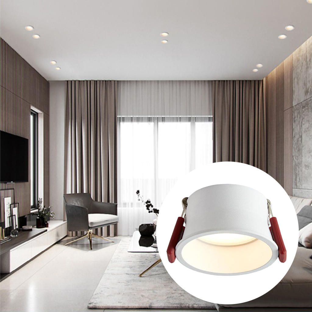 LED Light Ceiling Recessed Lighting Panel Downlight 12W 85mm 4000K