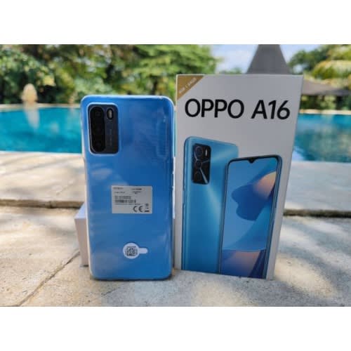 A16 - 6.52" - 64GB ROM - 4GB RAM - Dual Sim - 4G LTE - Fingerprint - 5000mAh - Blue
