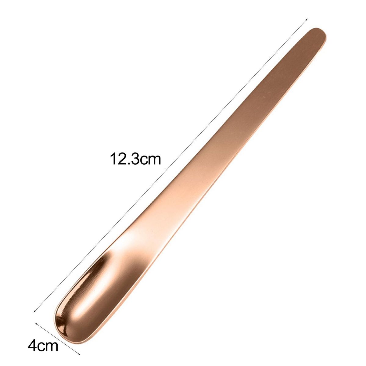 5PcsSet Tea Spoon High Hardness Yogurt Dessert Scoop Rose Gold
