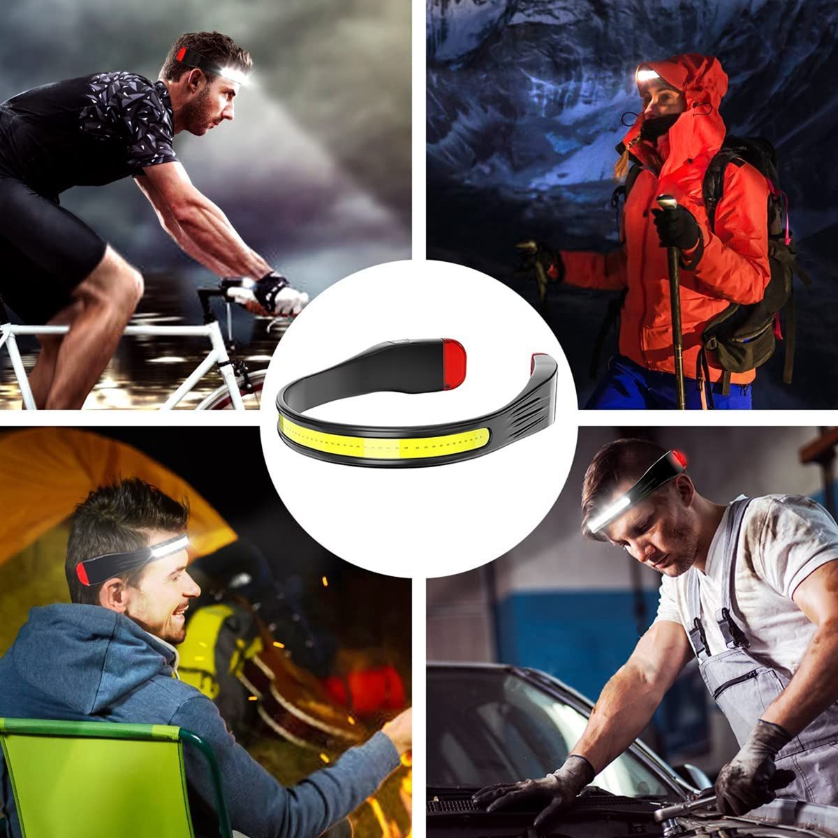 LED Head Light Lamp,Rechargeable Head Light with