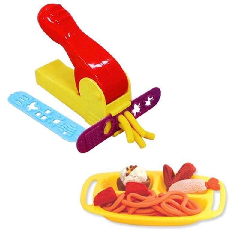Learning Education Plasticine Dough Craft Tool Clay Extrusion Plastic Mold Mould Set Kids Play Toy