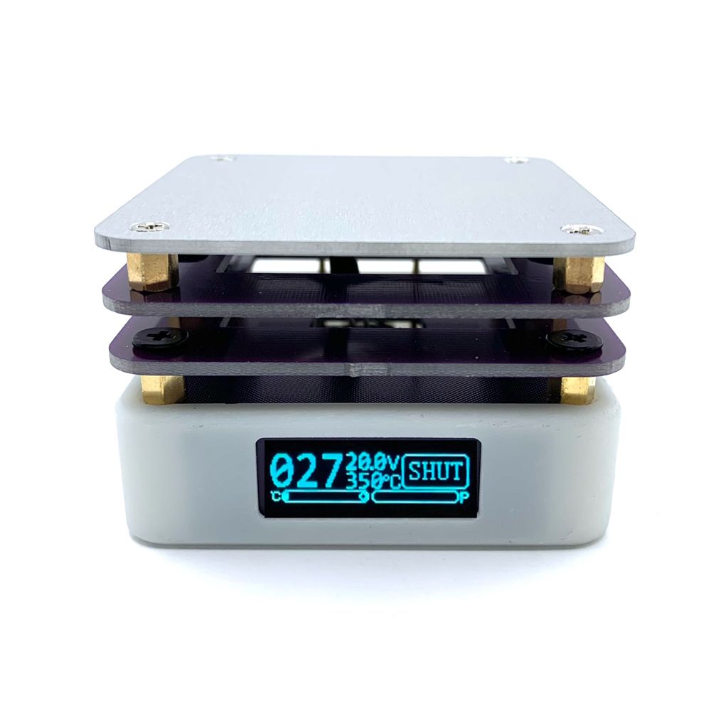 65W PD Protocol Hot Plate Preheater OLED Display Printed