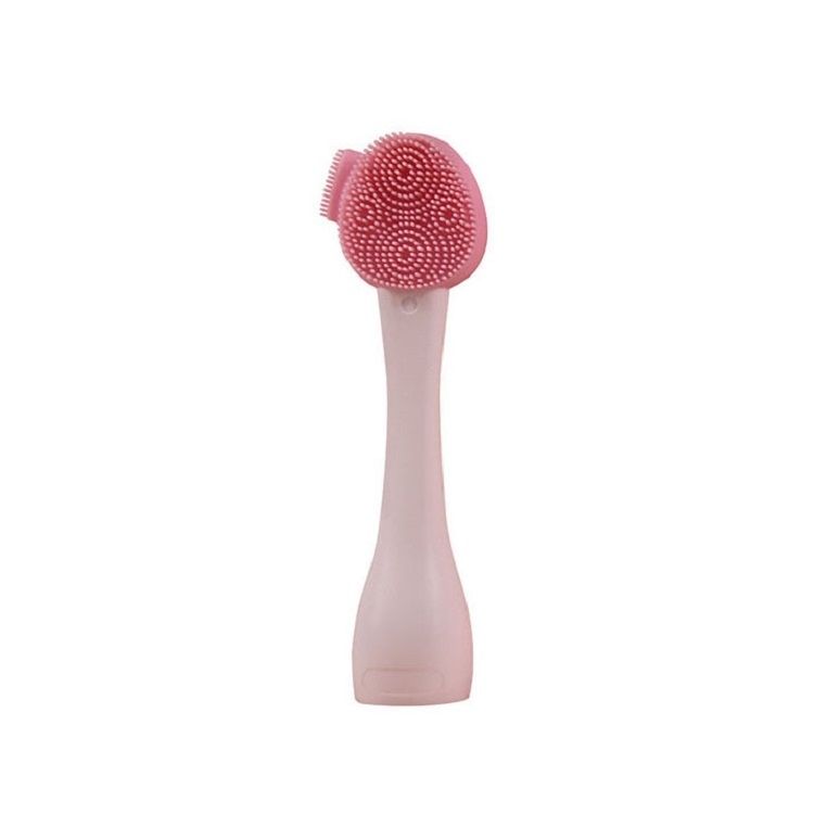 7 PCS Cleansing Brush Pink White Single Head