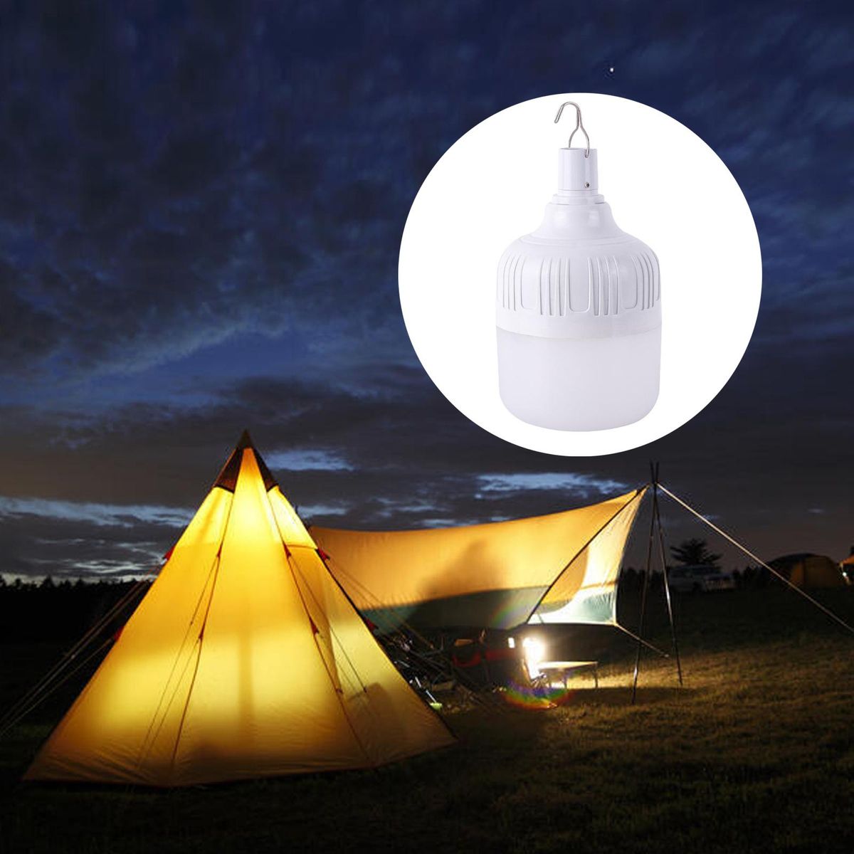 Hanging USB LED Light Bulb Tent Lamp Energy Saving Night
