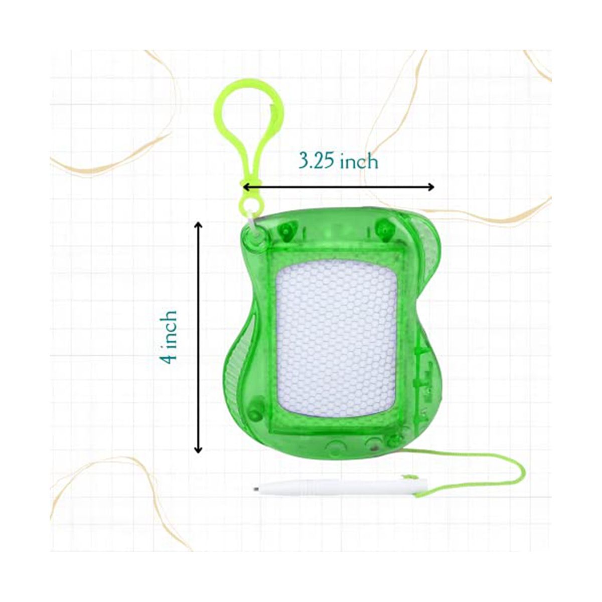 12 Pack Mini Drawing Board for Kids Bulk Backpack Keychain Clip