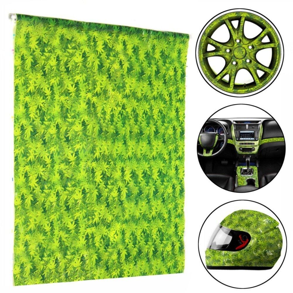 Green Leaves PVA Hydrographic Film Water Transfer Printing Hydro Car Wheel Film