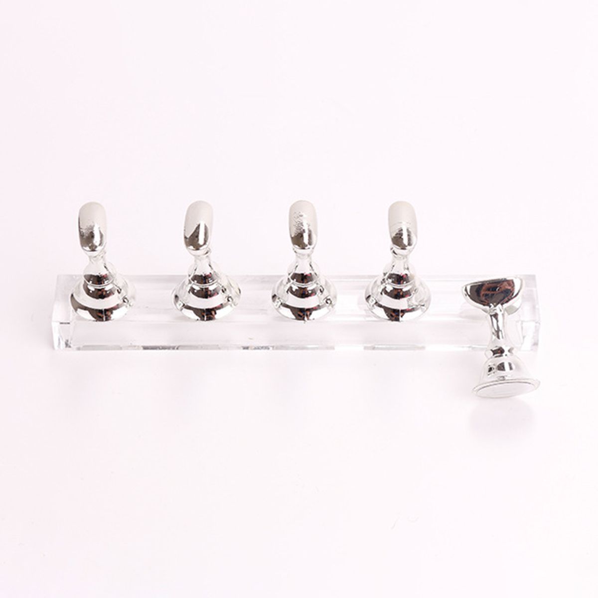 Nail Tips Display Stand Checkerboard Chessman-Plating Pink*