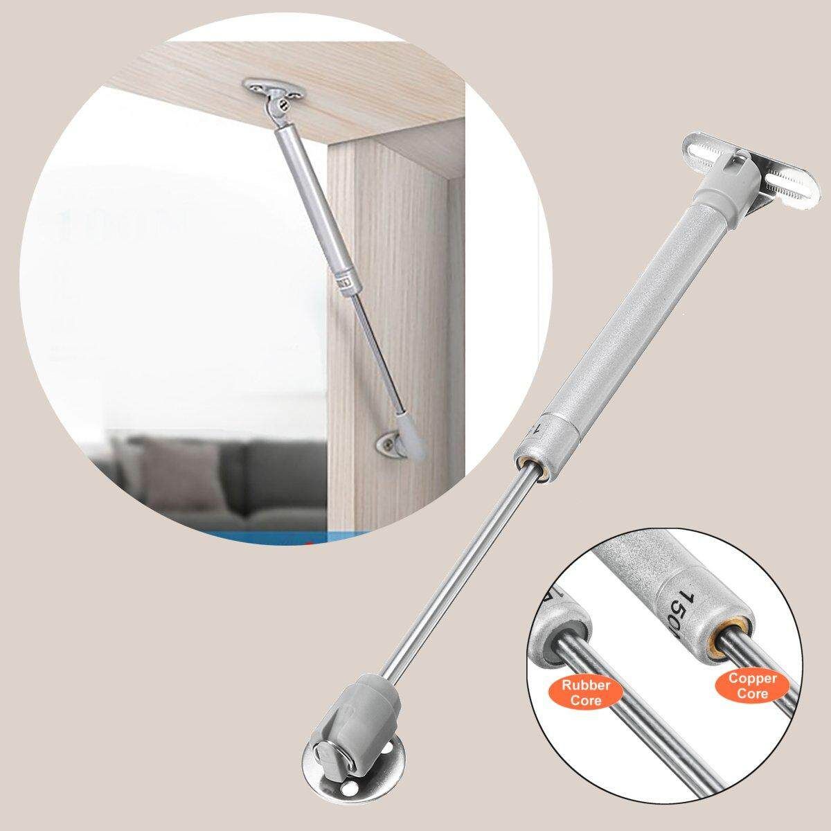 1Pcs 150N 27CM Gas Spring Stay Strut Lift Shock Trunk Lid Cabinet Hinge White