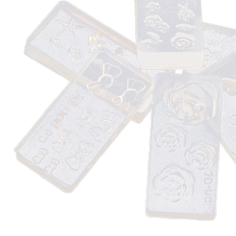 6Pcs Nail Art Molds Lightweight Transparent Acrylic Durable-