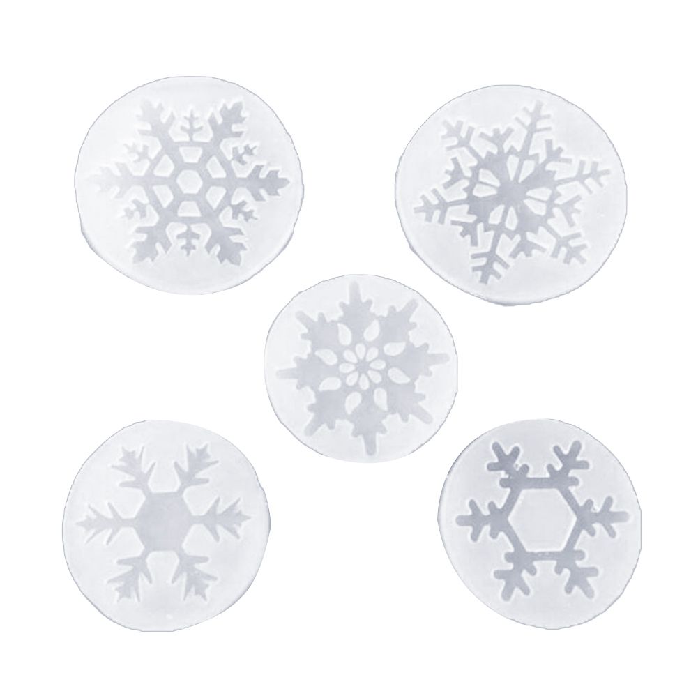 5Pcs Various Snowflake Shapes Cake Chocolate Craft DIY