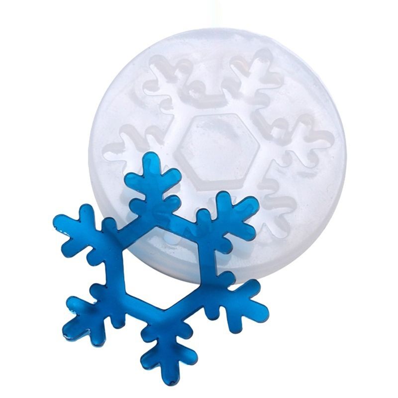 5Pcs Various Snowflake Shapes Cake Chocolate Craft DIY
