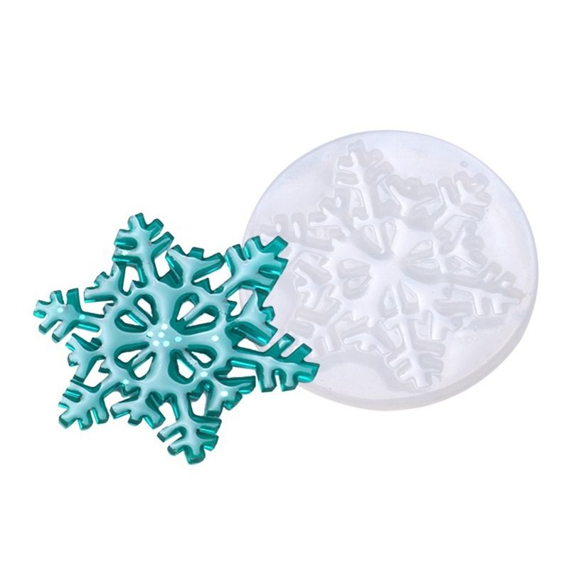 5Pcs Various Snowflake Shapes Cake Chocolate Craft DIY