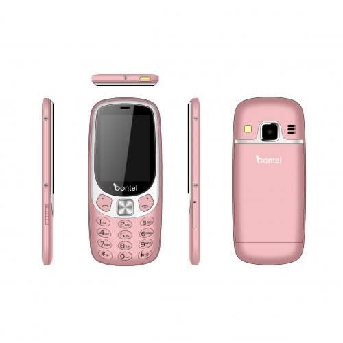 Q1000-2.4" Selfie Camera Ultra Slim Magic Voice Phone - 1300mAh - Pink