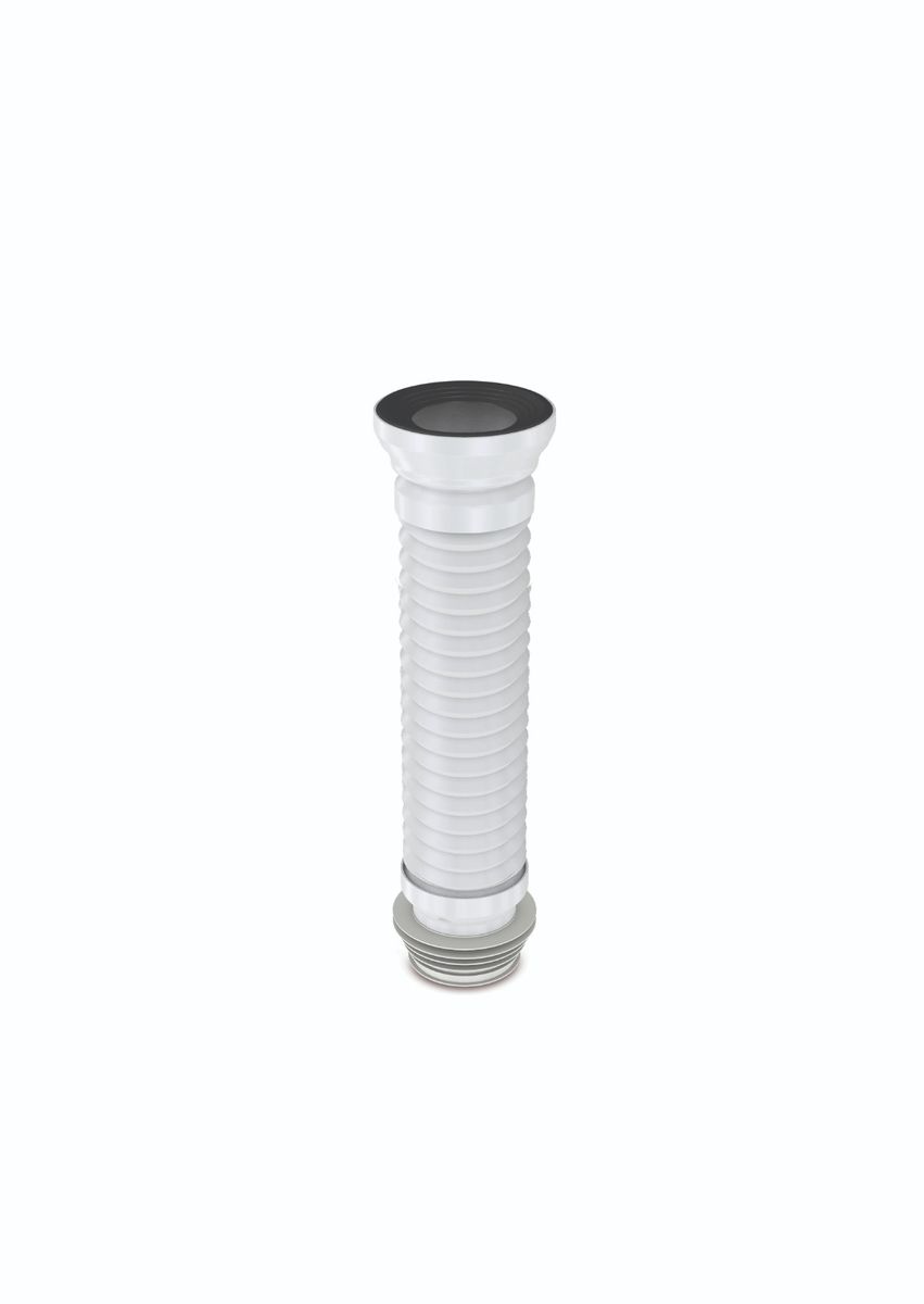 90 Degree F Flexible Bent WC Toilet Pan Connector Soil PVC P