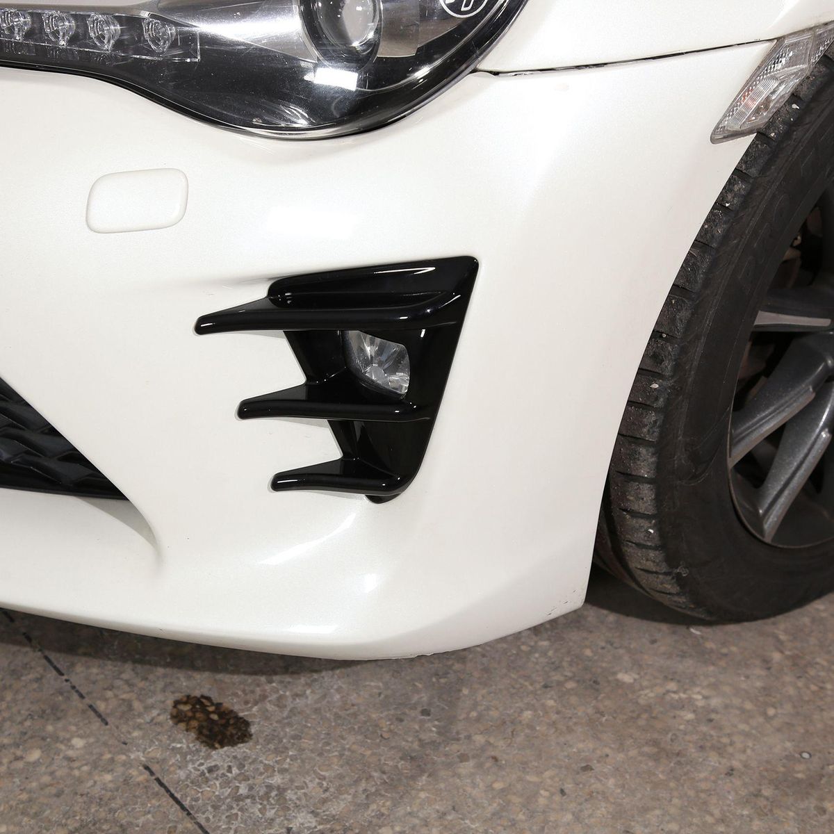 Car Styling Black Front Fog Light Lamp Decorative Frame Cover Fit for Toyota 86 2016-2020 Exterior Accessories