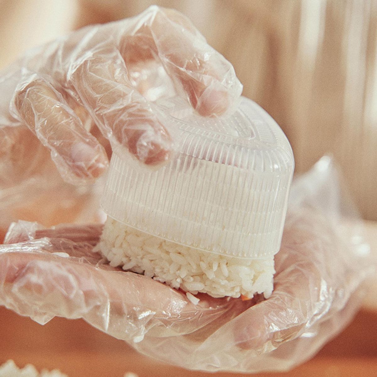 2Pcs Sushi Mold Bento Rice Ball Triangular Press Sushi Mold White