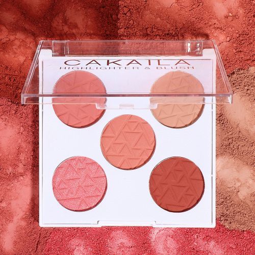 Five-color Blush Natural Long Lasting Blush Palette