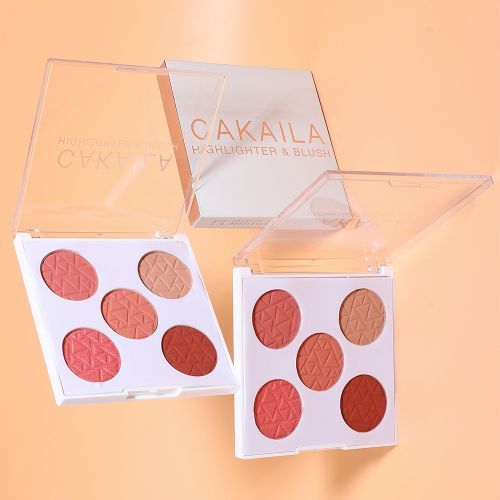 Five-color Blush Natural Long Lasting Blush Palette