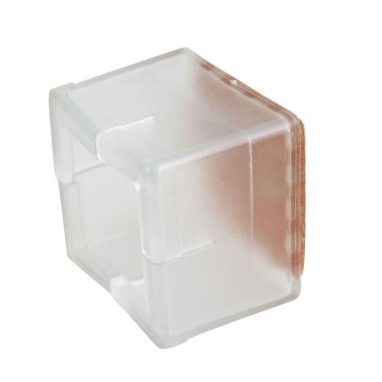 2 PCS Square Chair Leg Rubber Protector