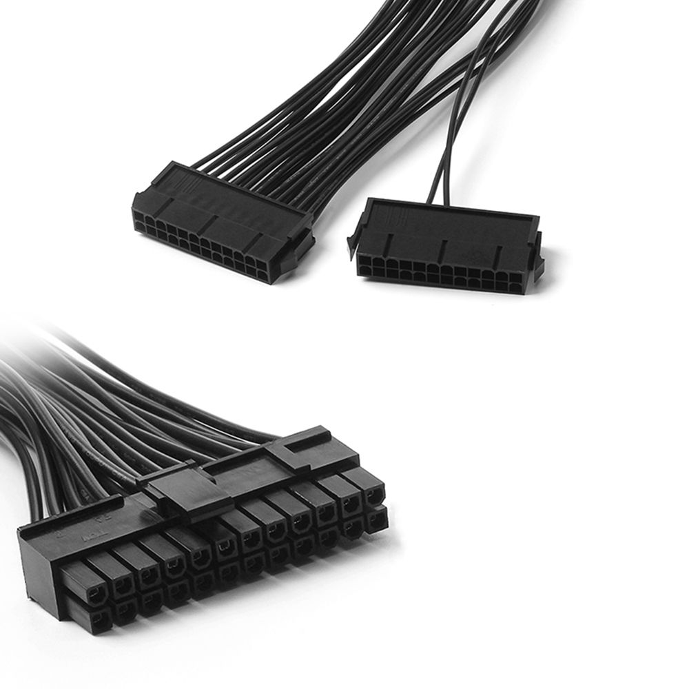 24Pin Dual Power Supply Adapter Cable 24 Pin Extension Cable