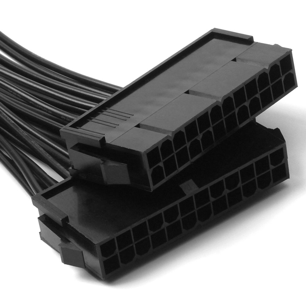 24Pin Dual Power Supply Adapter Cable 24 Pin Extension Cable