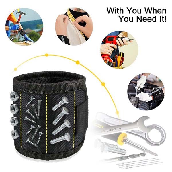 Magnetic Wristband Support Band For Holding Screws Nail