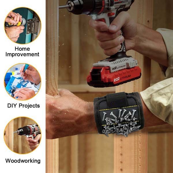Magnetic Wristband Support Band For Holding Screws Nail