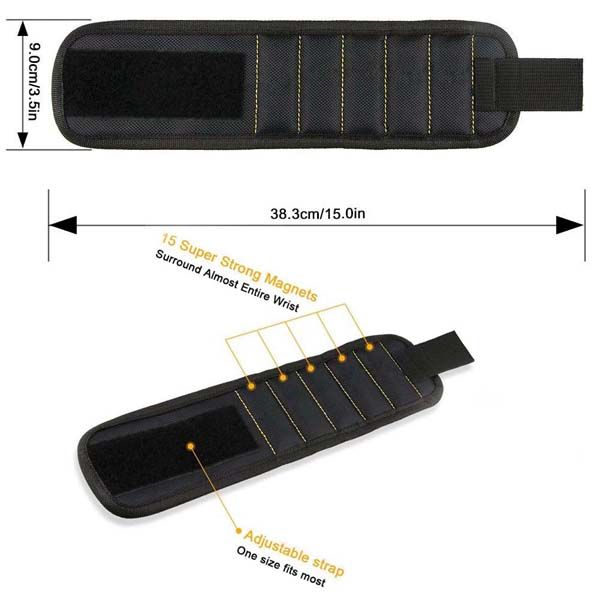 Magnetic Wristband Support Band For Holding Screws Nail