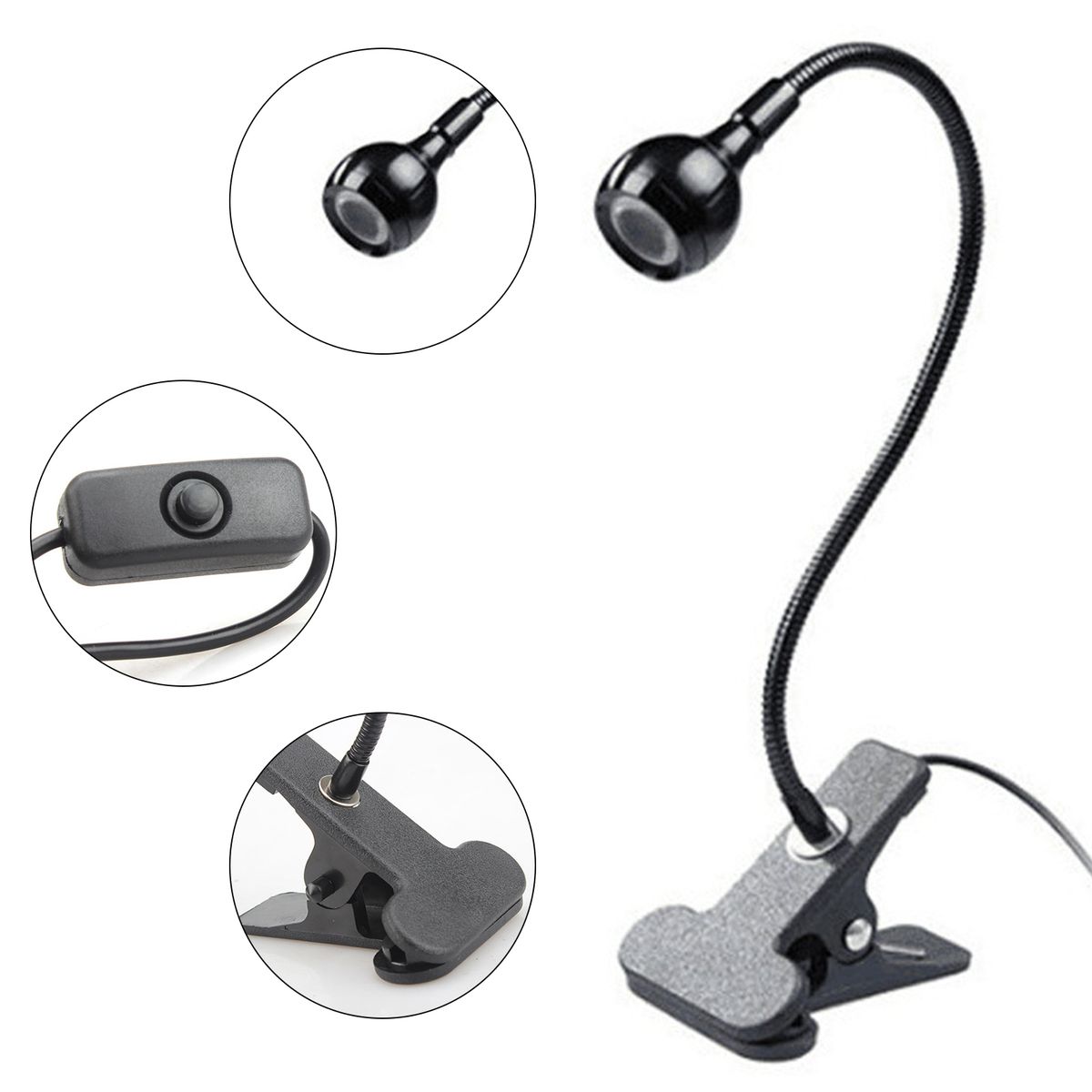 3W 395NM Nail Glue Curing Lamp Portable LEDs Desk Light