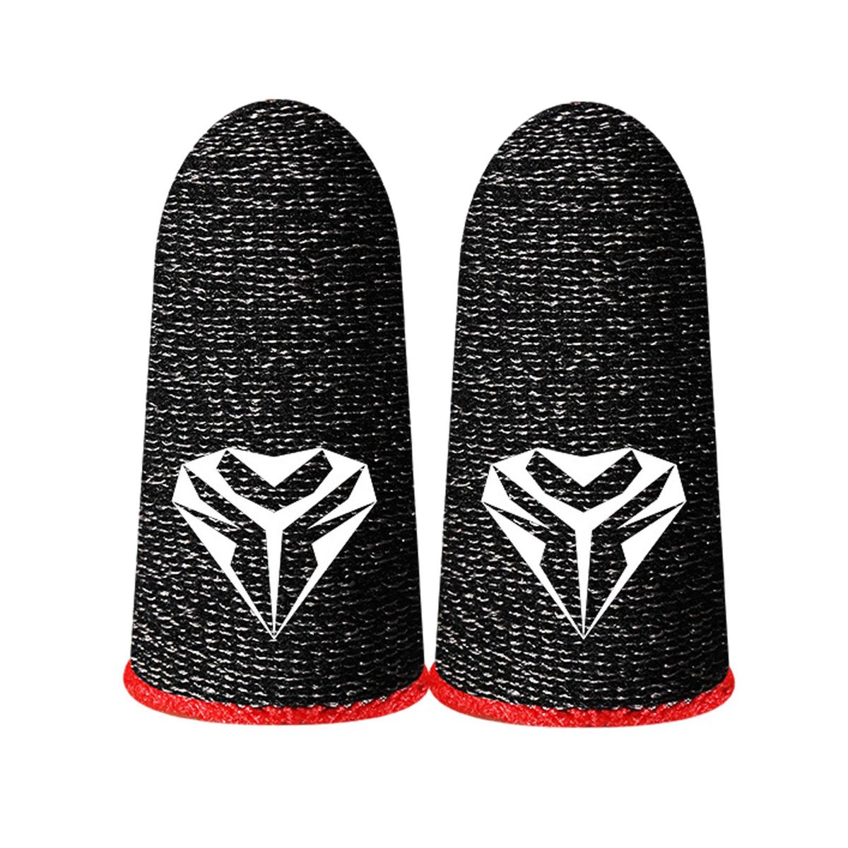 2Pcs Gaming Finger Sleeve Thumb  Sweatproof For Mobile Game Red